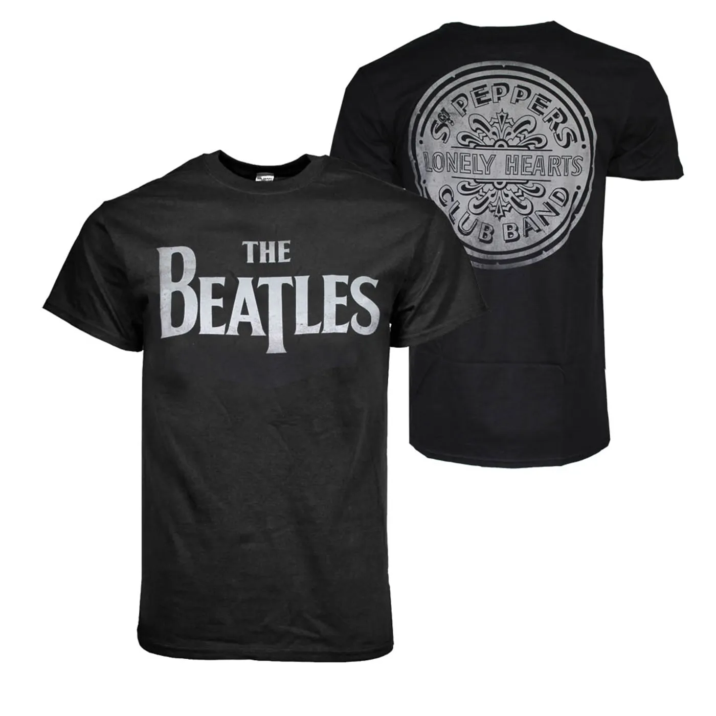 The BeatlesT Shirt | Beatles Lonely Hearts Black T-Shirt
