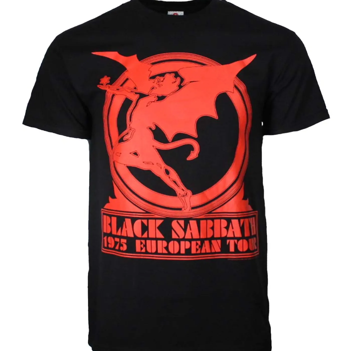 Black Sabbath T Shirt | Black Sabbath European Tour '75 T-Shirt