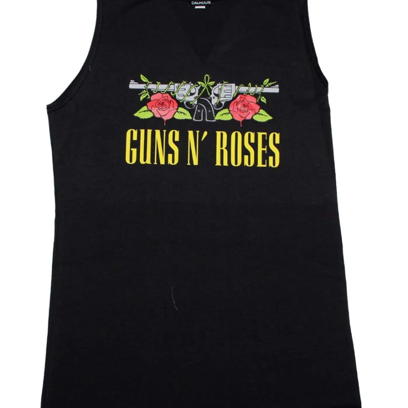 Guns N' Roses T Shirt | Guns n Roses Guns Print Sleeveless Women's Tee with V-Cutout