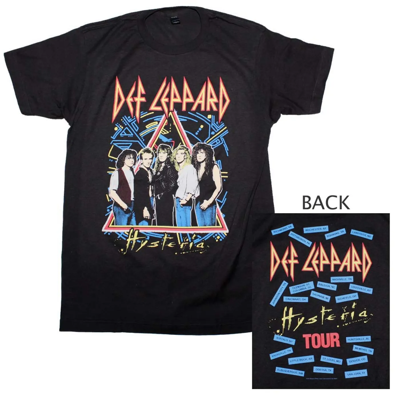 Def Leppard T Shirt | Def Leppard Hysteria Tour T-Shirt