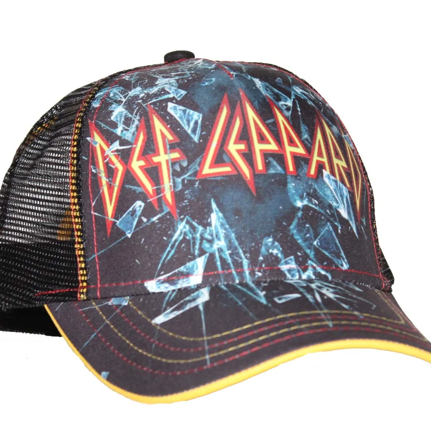 Def Leppard Broken Glass Mesh Back Trucker Hat