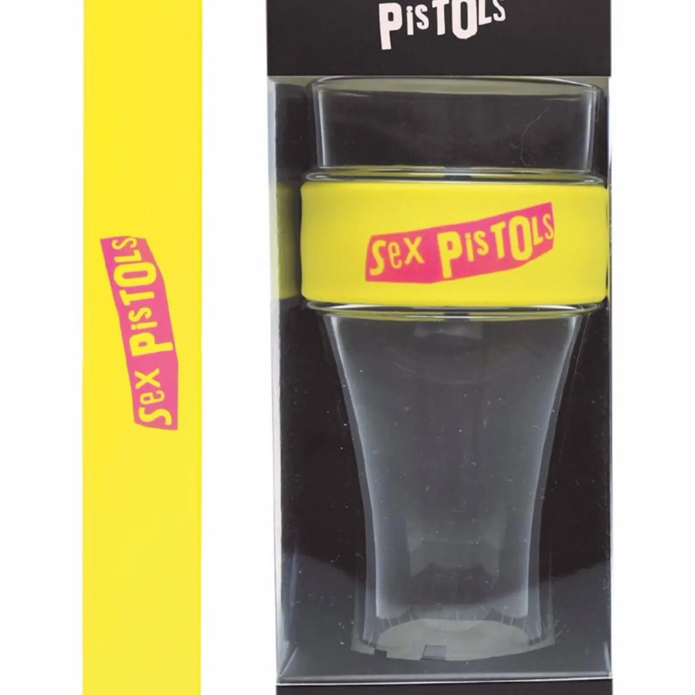 Sex Pistols Pink Logo Heavy Duty Slap Band Pint Glass