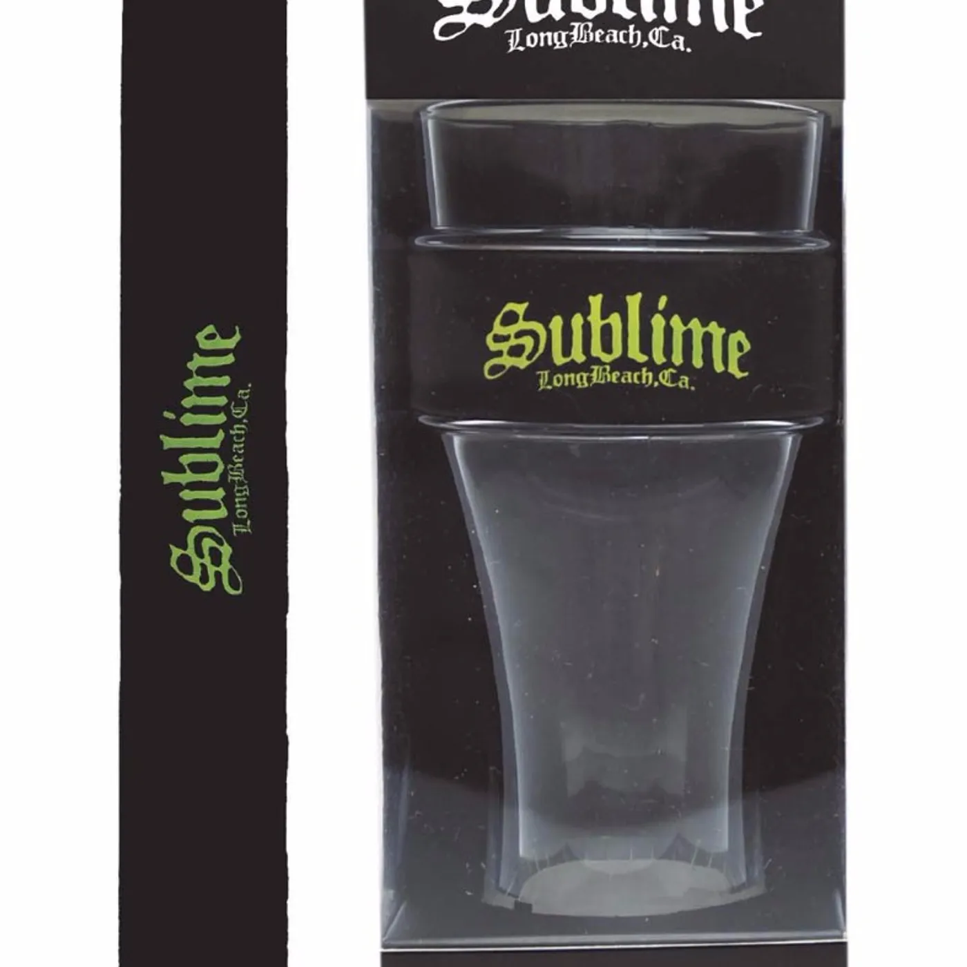 Sublime Yellow Logo Heavy Duty Slap Band Pint Glass