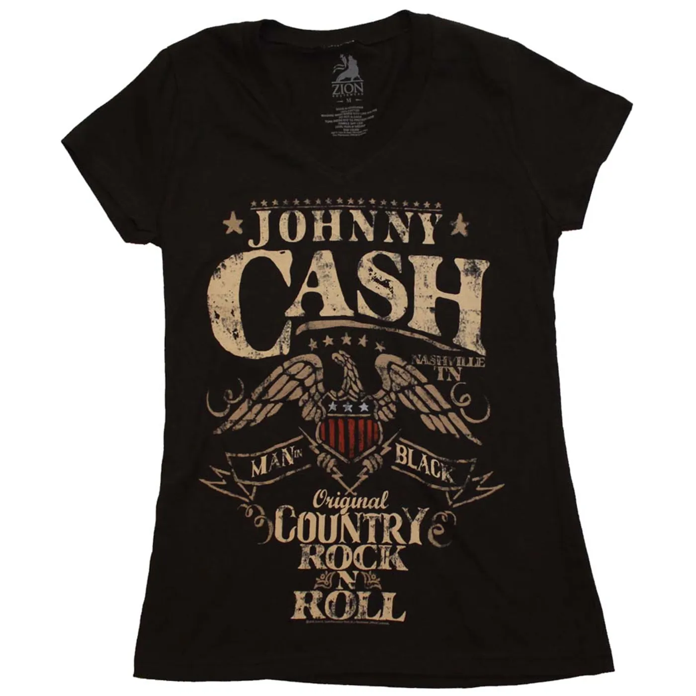 Johnny Cash T Shirt | Johnny Cash Country Rock Juniors T-Shirt