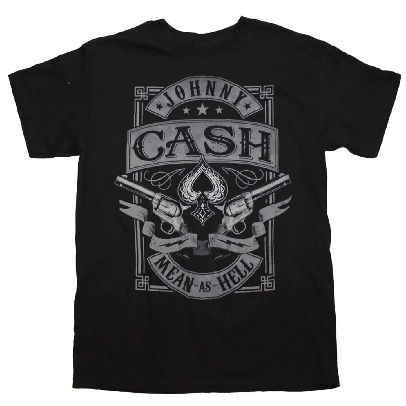Johnny Cash T Shirt | Johnny Cash Mean as Hell T-Shirt