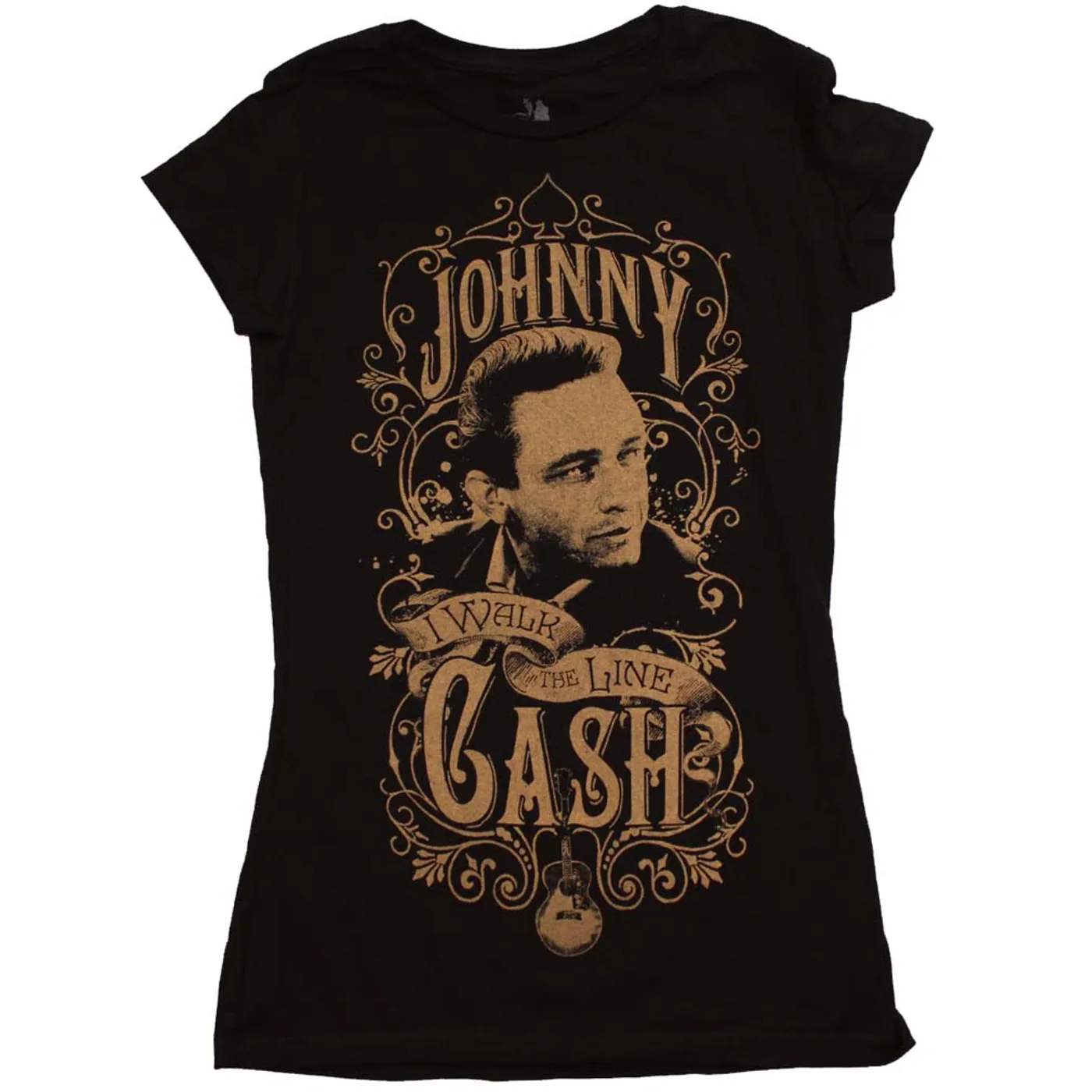 Johnny Cash T Shirt | Johnny Cash Walk the Line Junior's T-Shirt