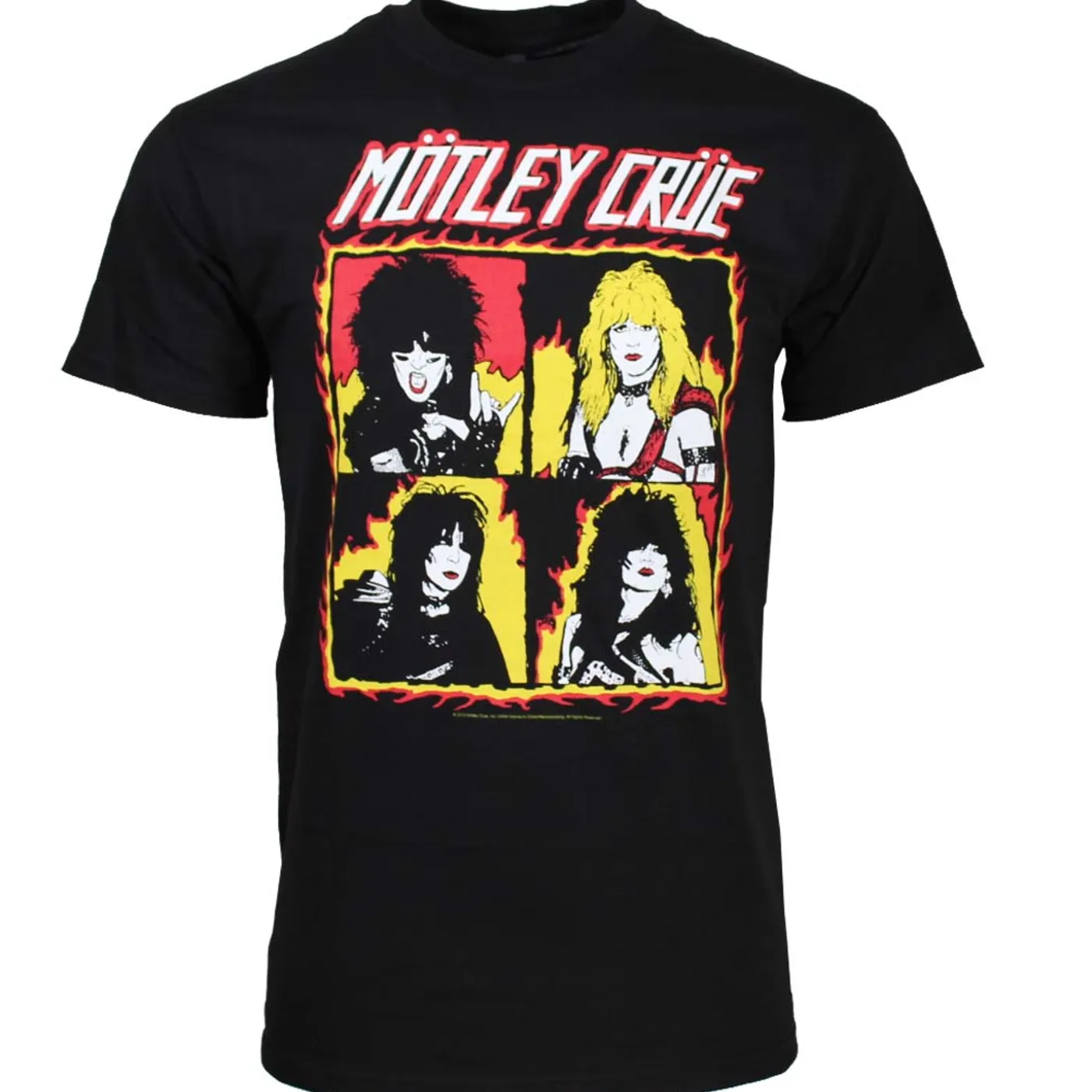 Mötley Crüe T Shirt | Motley Crue Shout at the Devil Flames T-Shirt