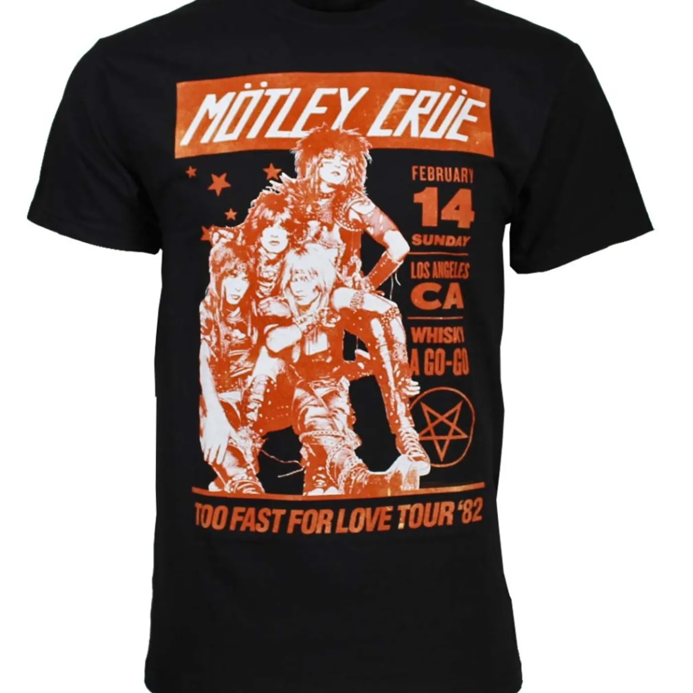 Mötley Crüe T Shirt | Motley Crue Vintage-Inspired Whiskey A Go Go T-Shirt