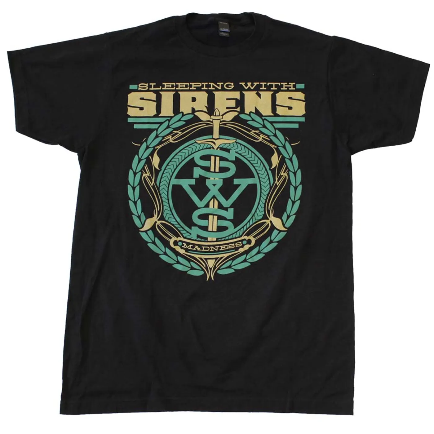 Sleeping with Sirens T Shirt | Sleeping with Sirens Green Crest T-Shirt