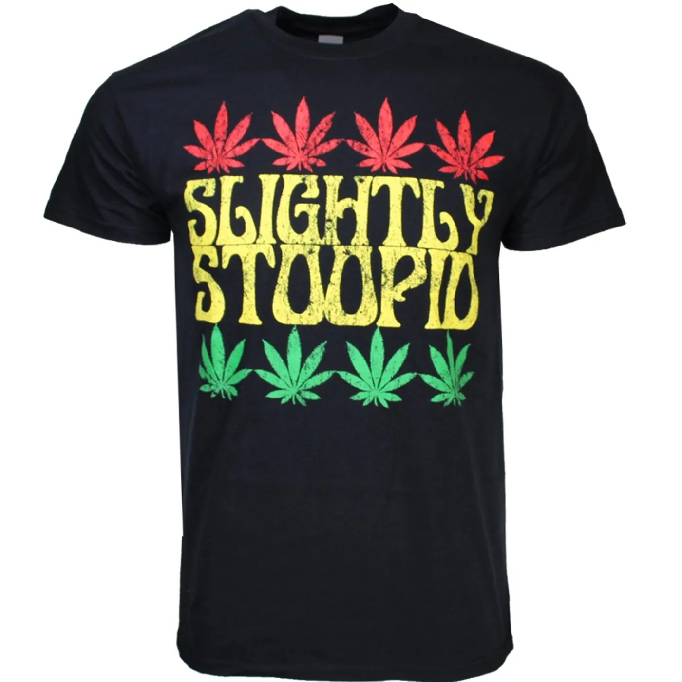 Slightly Stoopid T Shirt | Slightly Stoopid Rasta Leaf T-Shirt
