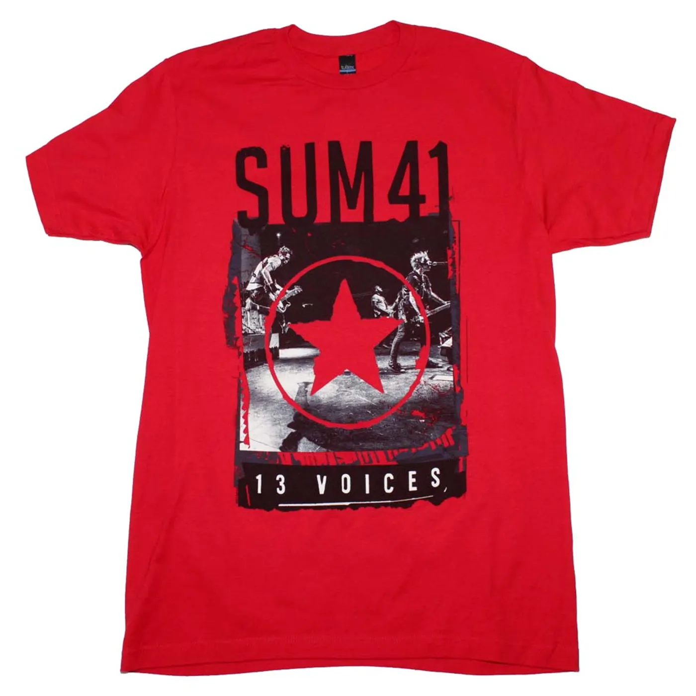 Sum 41 T Shirt | Sum 41 Red Star 13 Voices T-Shirt