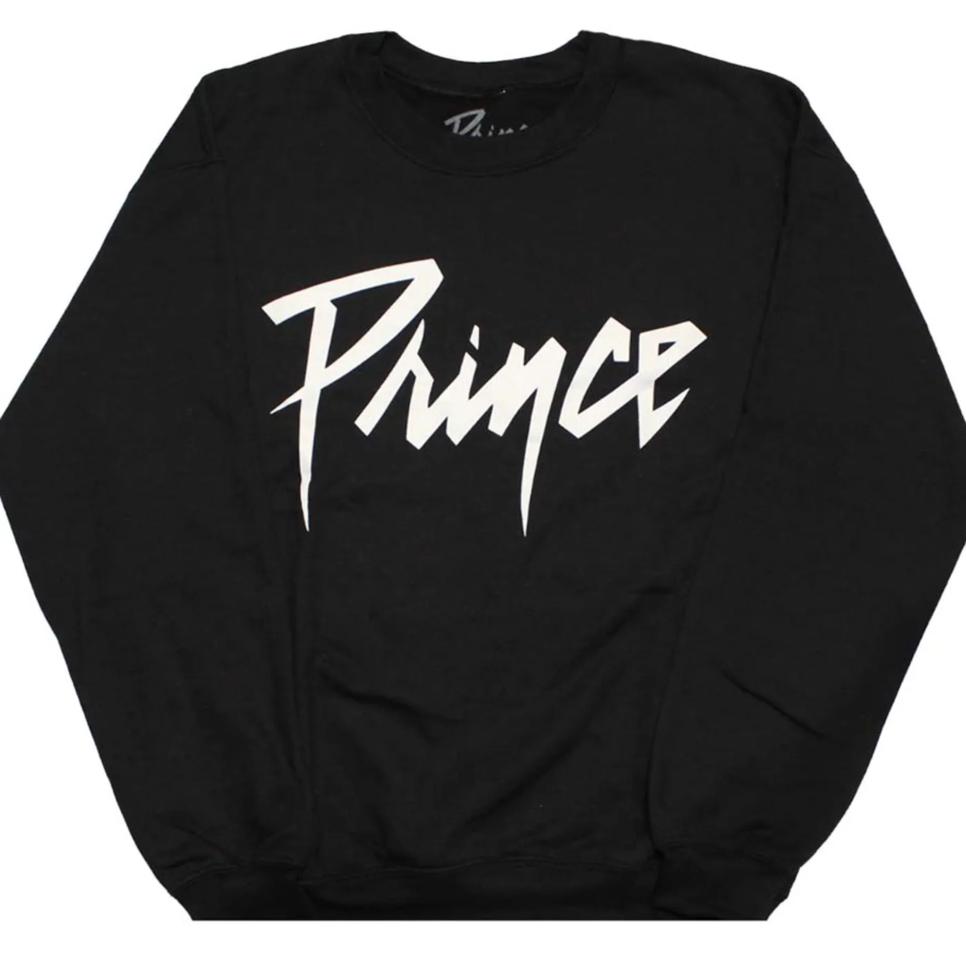 Prince White Logo Crewneck Fleece Sweatshirt