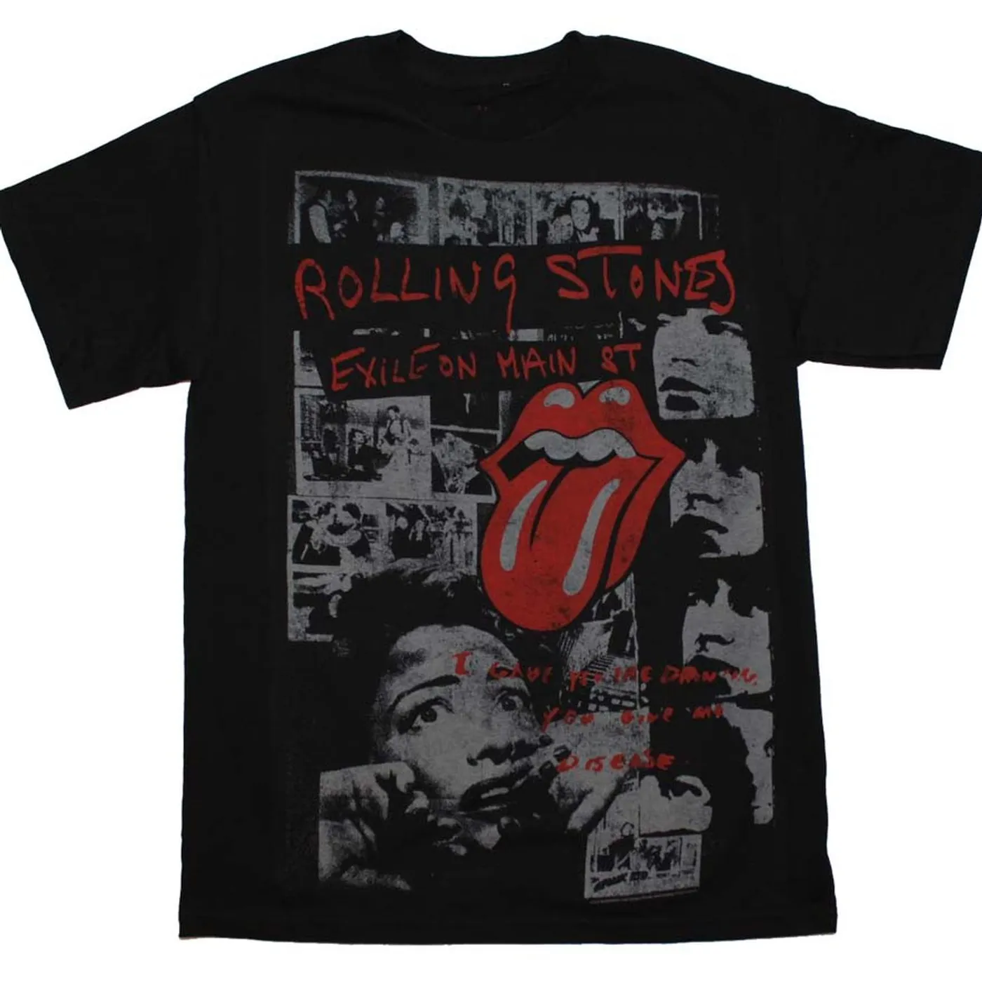 The Rolling StonesT Shirt | Rolling Stones Exile on Mainstreet Fade T-Shirt
