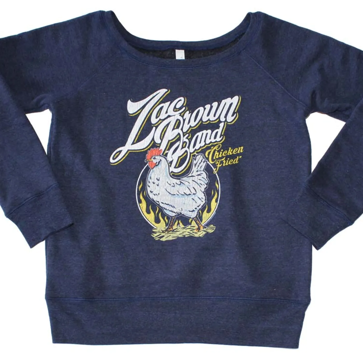 Zac Brown Band Chicken Fried Off the Shoulder Juniors Pullover Sweatshirt