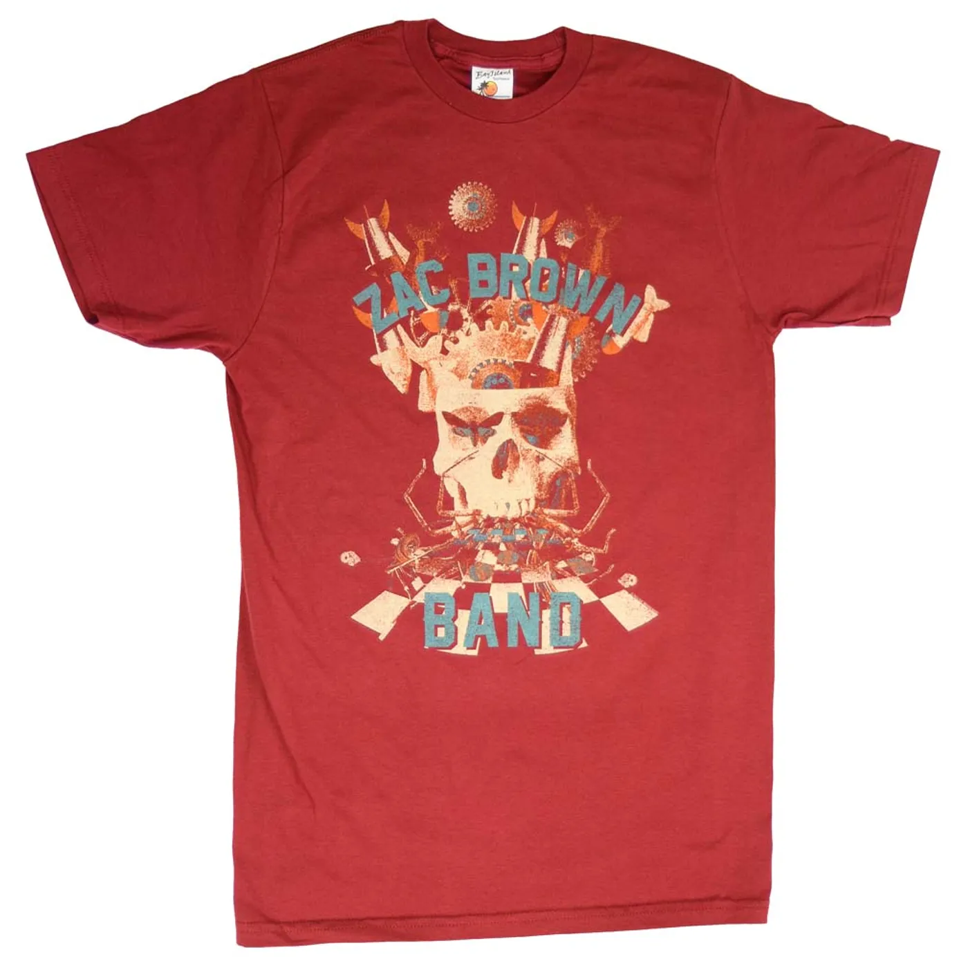 Zac Brown Band T Shirt | Zac Brown Band Skull Collage Soft T-Shirt