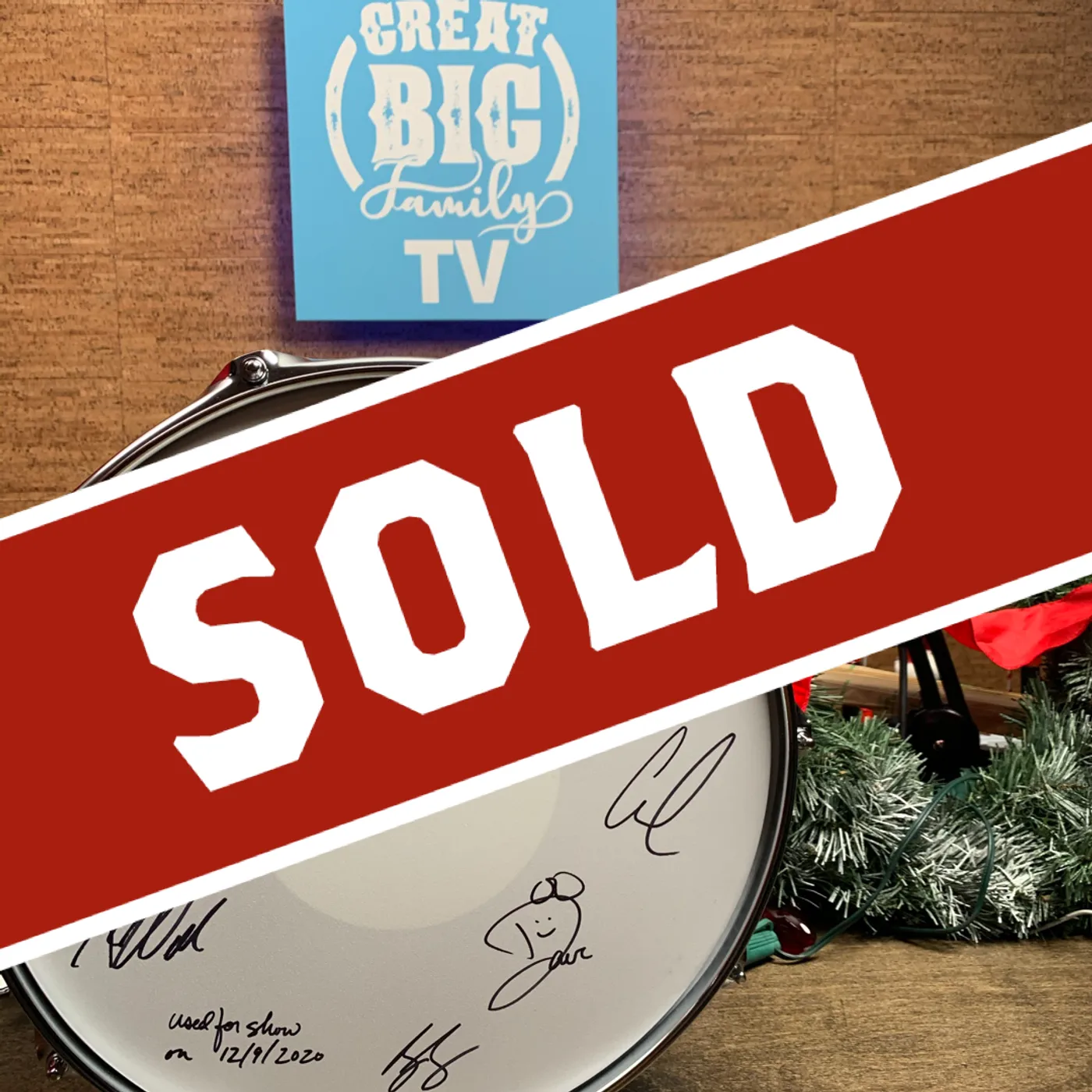Sidewalk Prophets WFL III Snare Drum 12/10/2020 (Autographed!) [Great Big Family Christmas 2020]