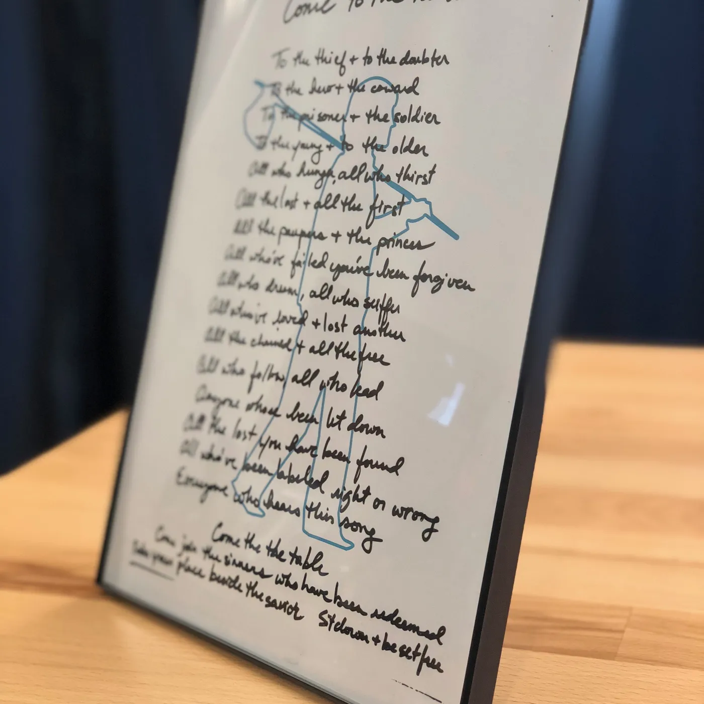 Sidewalk Prophets Come To The Table Framed Poster