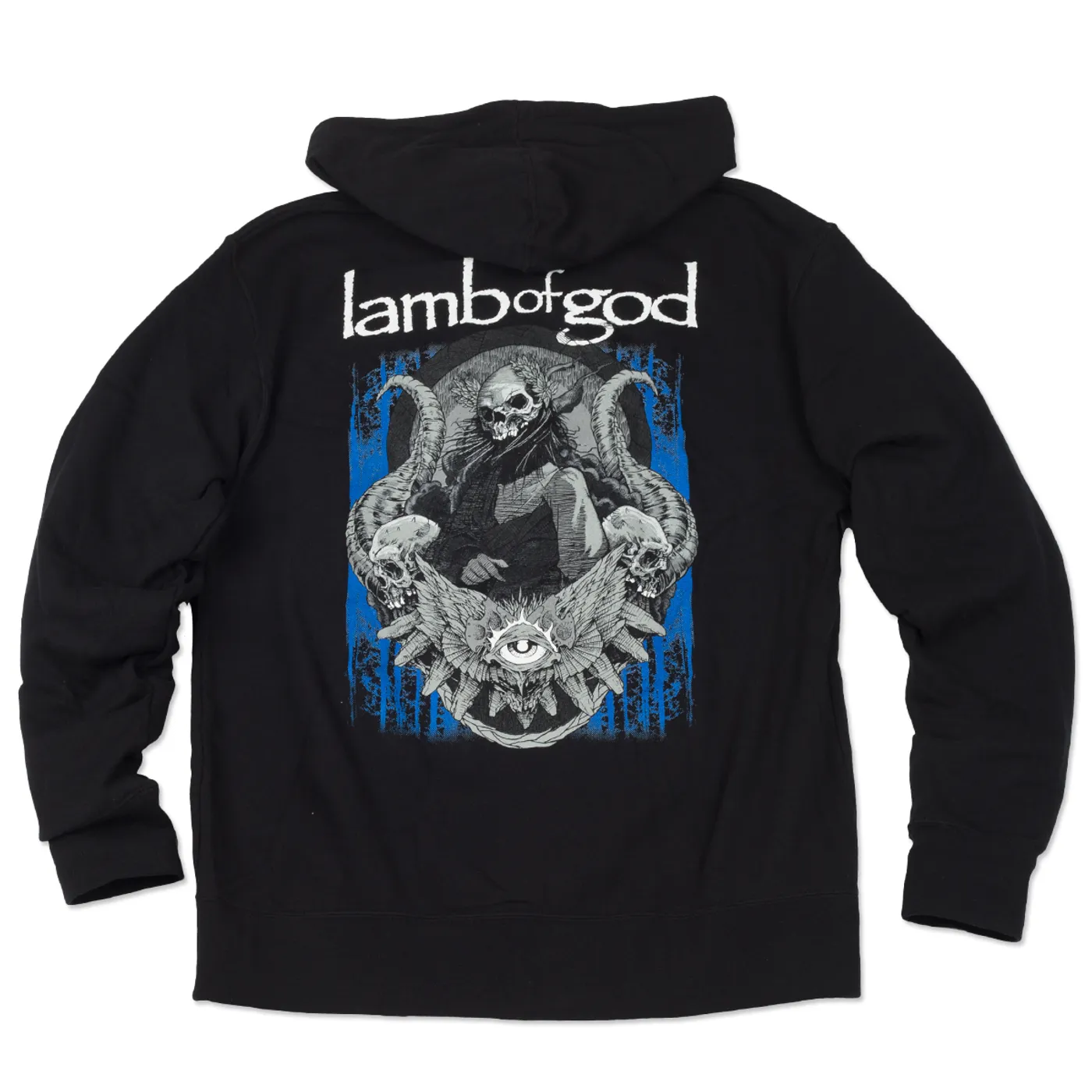 Lamb of God Blue Sturm Black Zip Hoodie