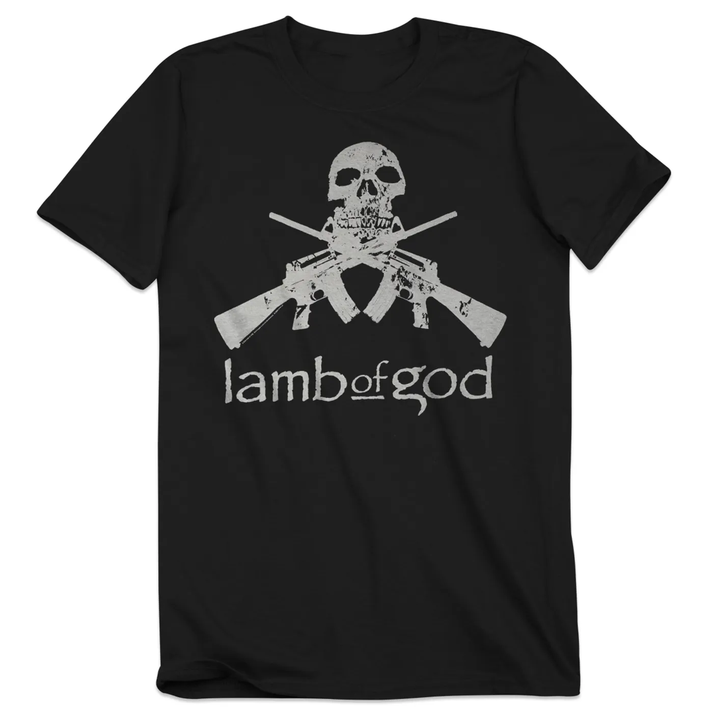 Lamb of God Gun Skull T-Shirt