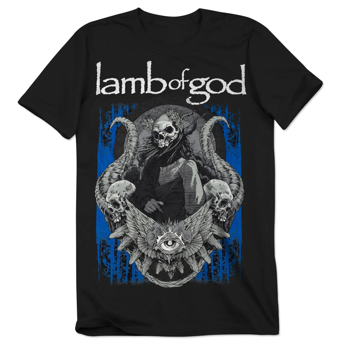 Lamb of God Blue Sturm Black T-Shirt