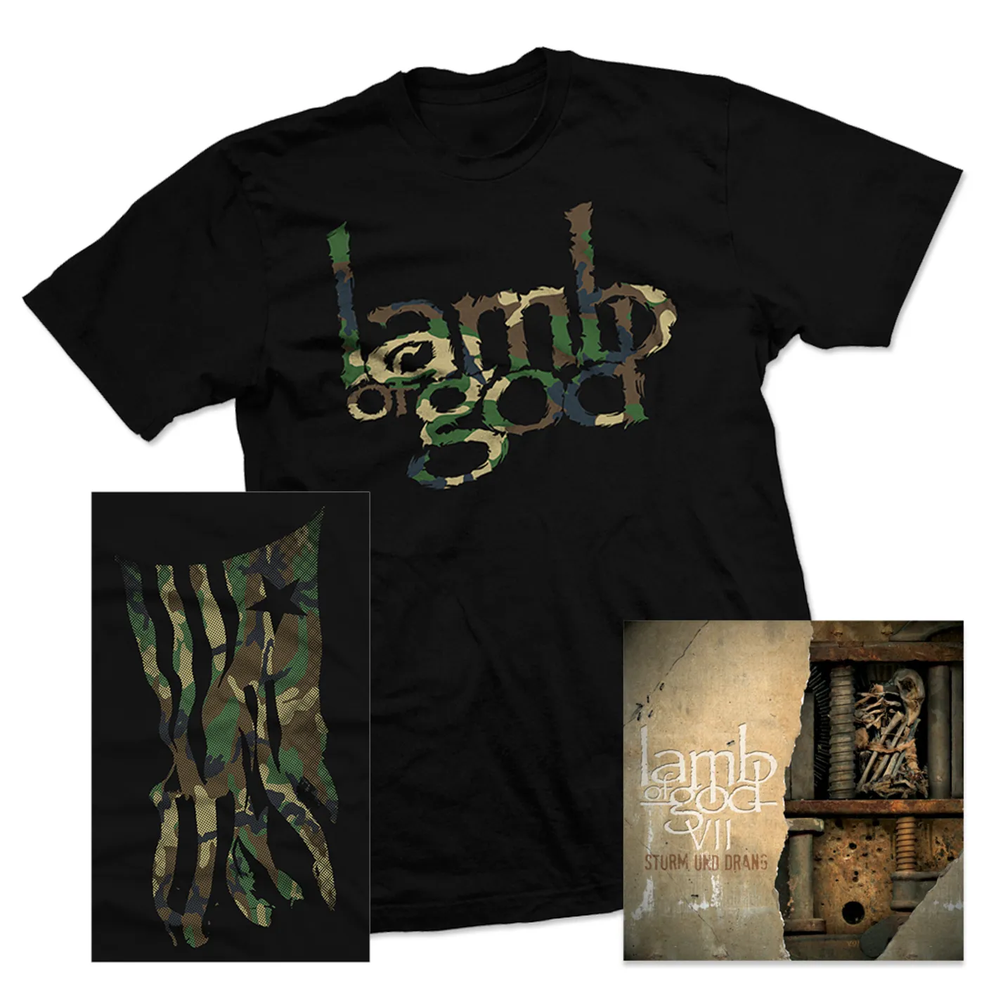 Lamb of God VII: Sturm Und Drang T-Shirt & Album Bundle