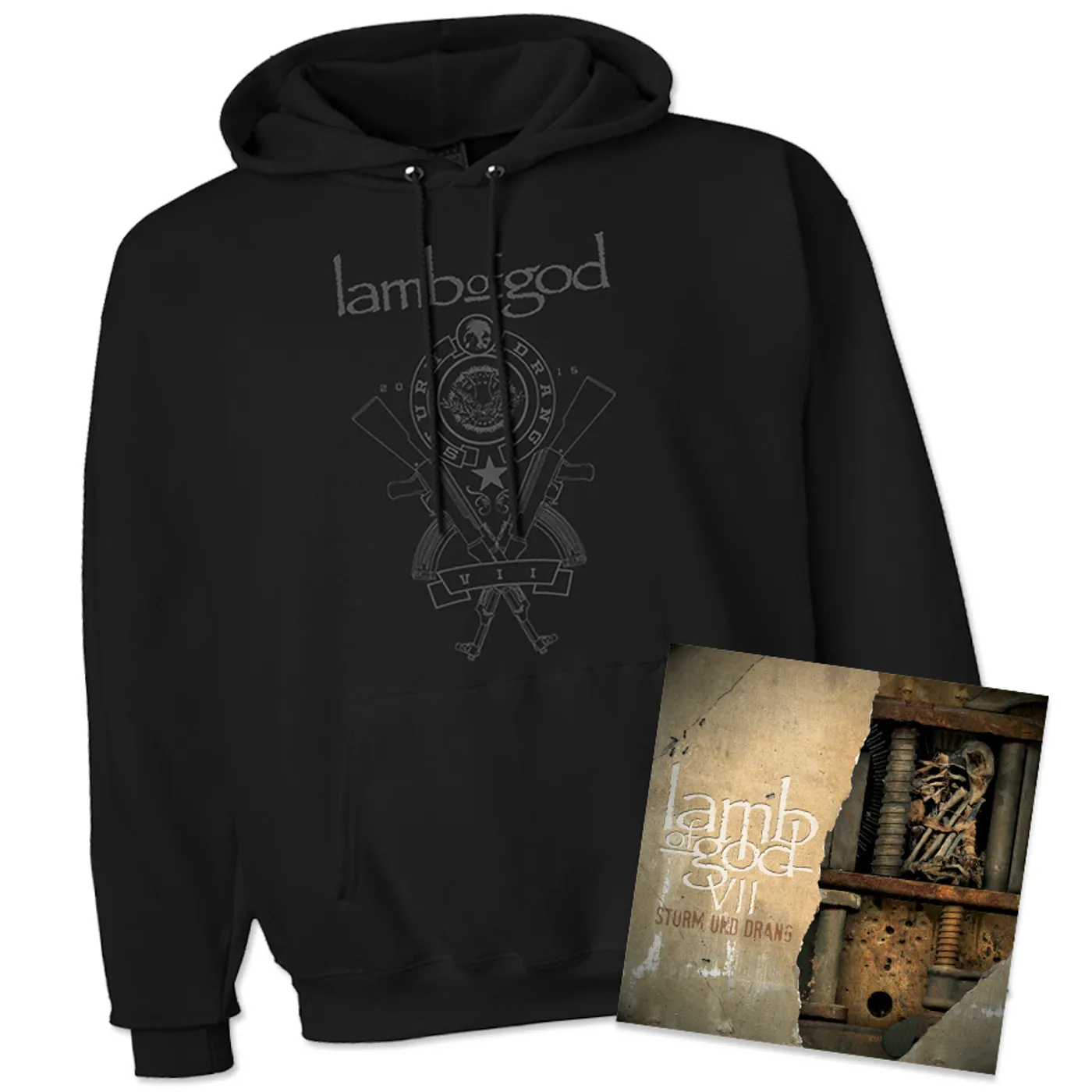 Lamb of God VII: Sturm Und Drang Hoodie & Album Bundle