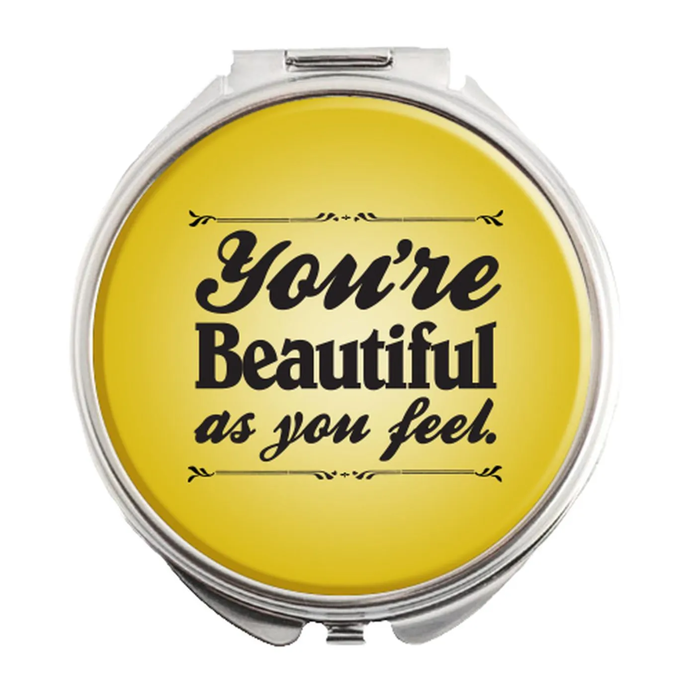 Beautiful Logo Compact Mirror  2.75" D