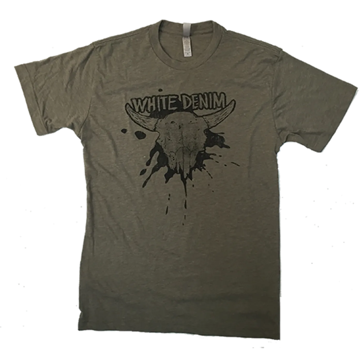 White Denim Long Horn Tee