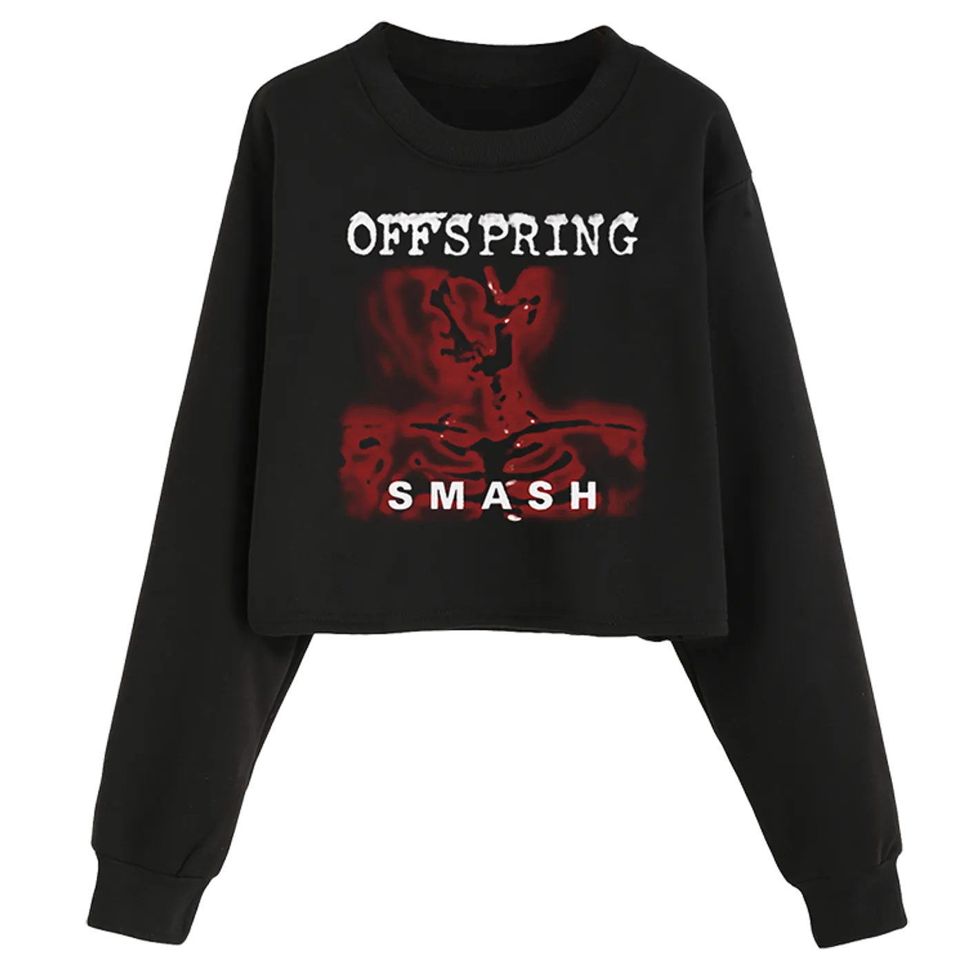 The Offspring Ladies Smash Crop Pullover