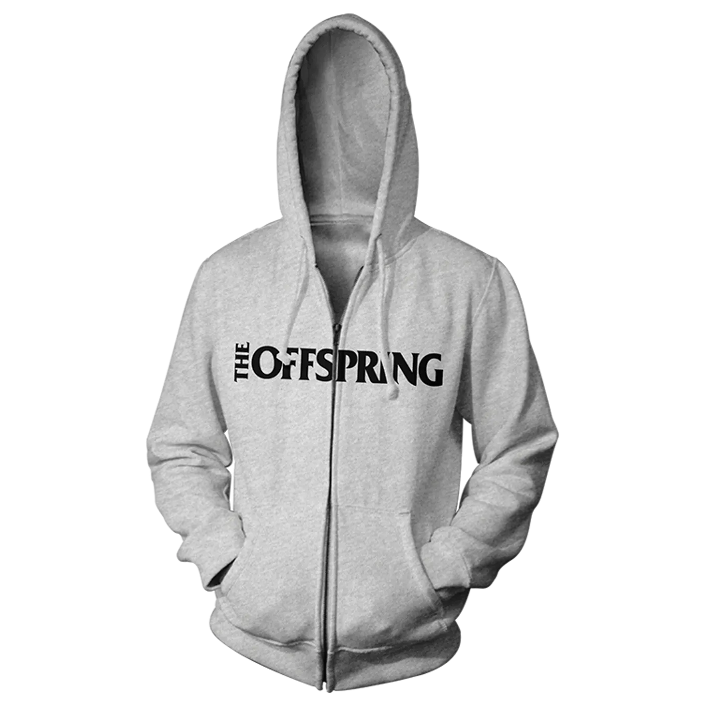 The Offspring Grey logo hoodie