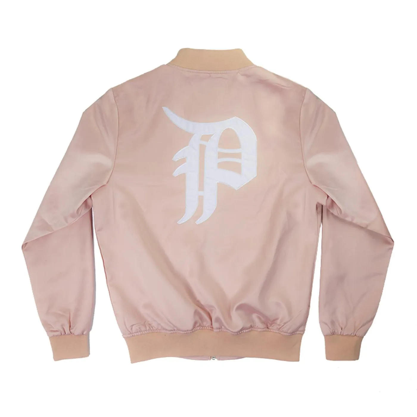 Phantogram Salmon Satin Bomber