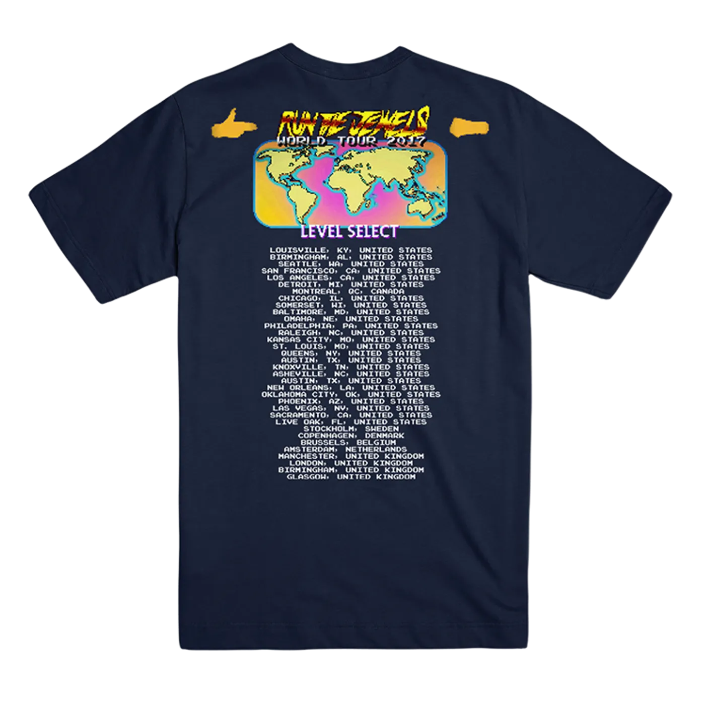 Run The Jewels RTJ Video Game Tour Tee