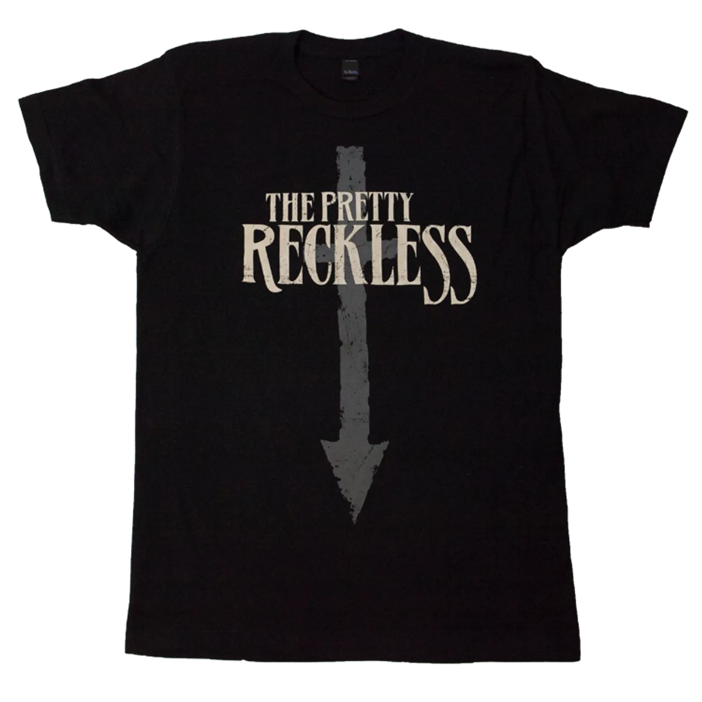 The Pretty Reckless Tan Logo Black Tee