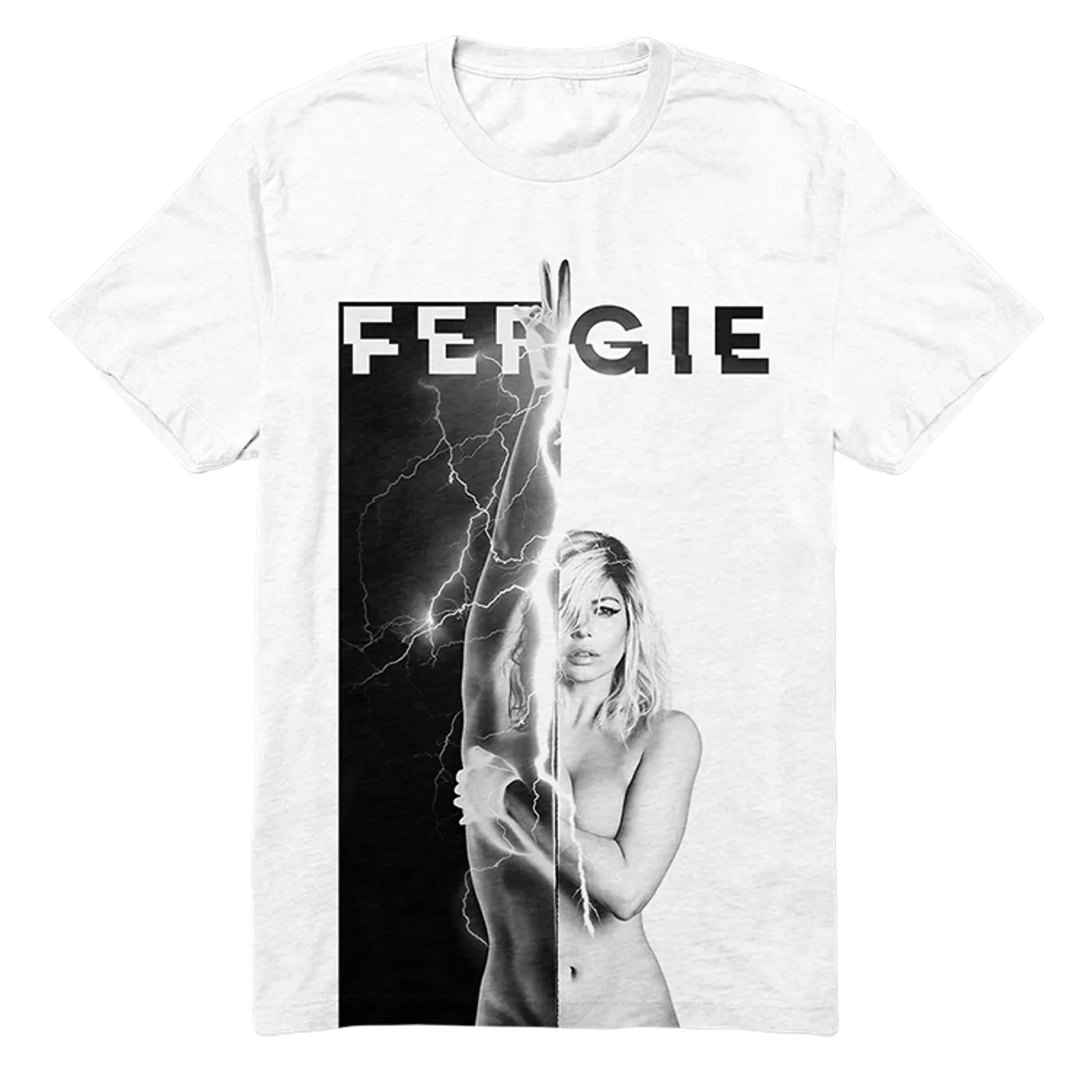 Fergie Lightning White Tee