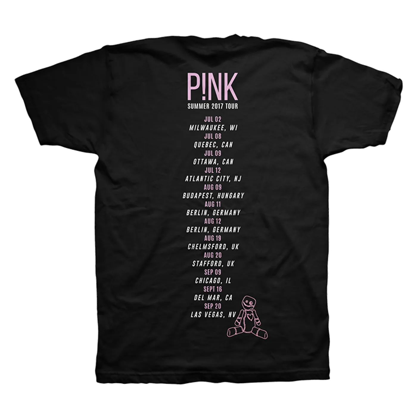 P!nk Black Tour Tee 2017 V2