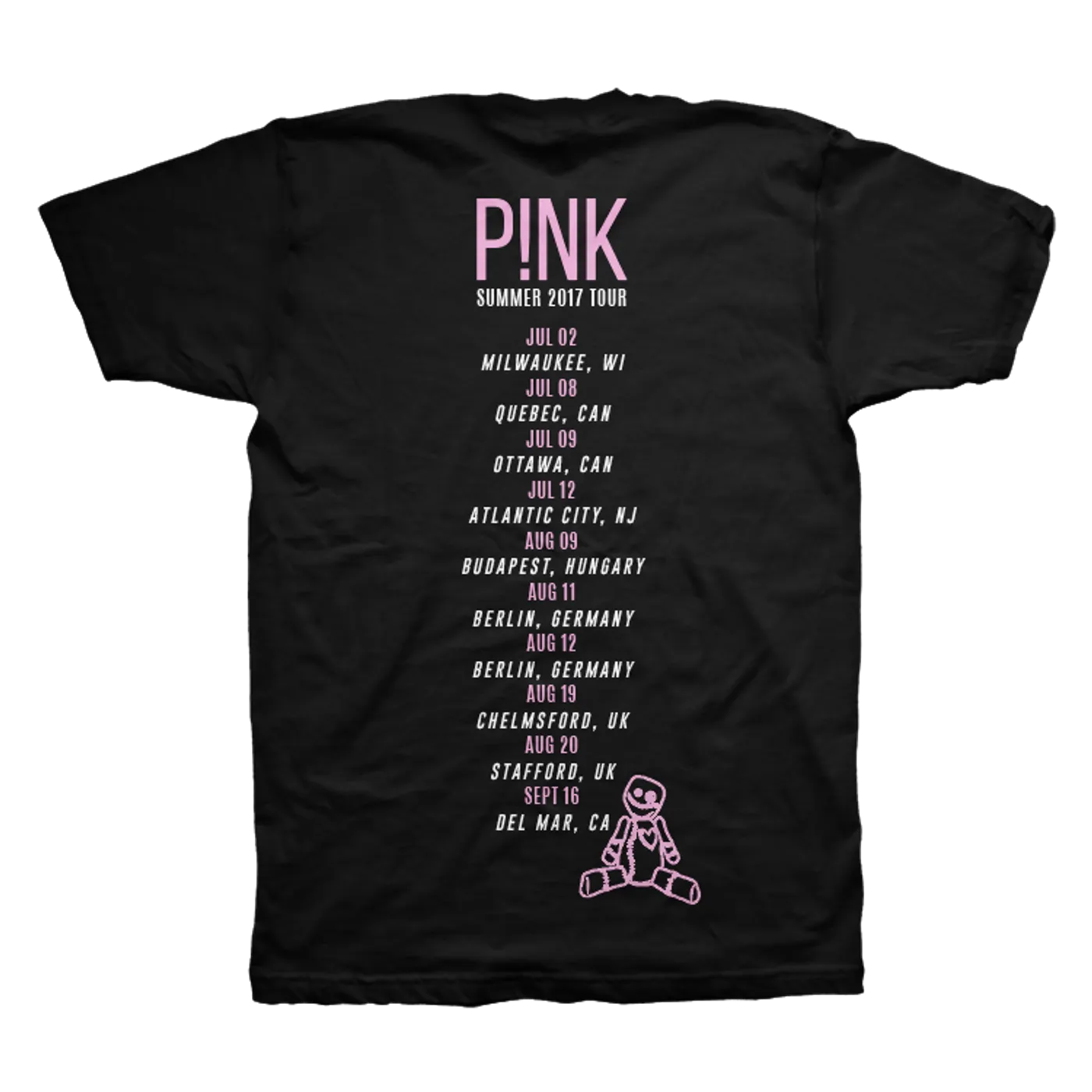 P!nk Black Tour Tee 2017