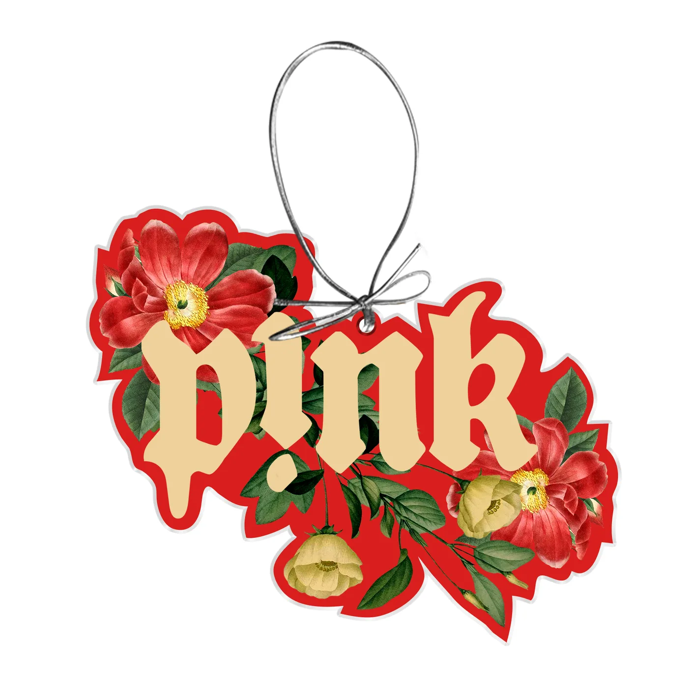 P!nk Floral Ornament