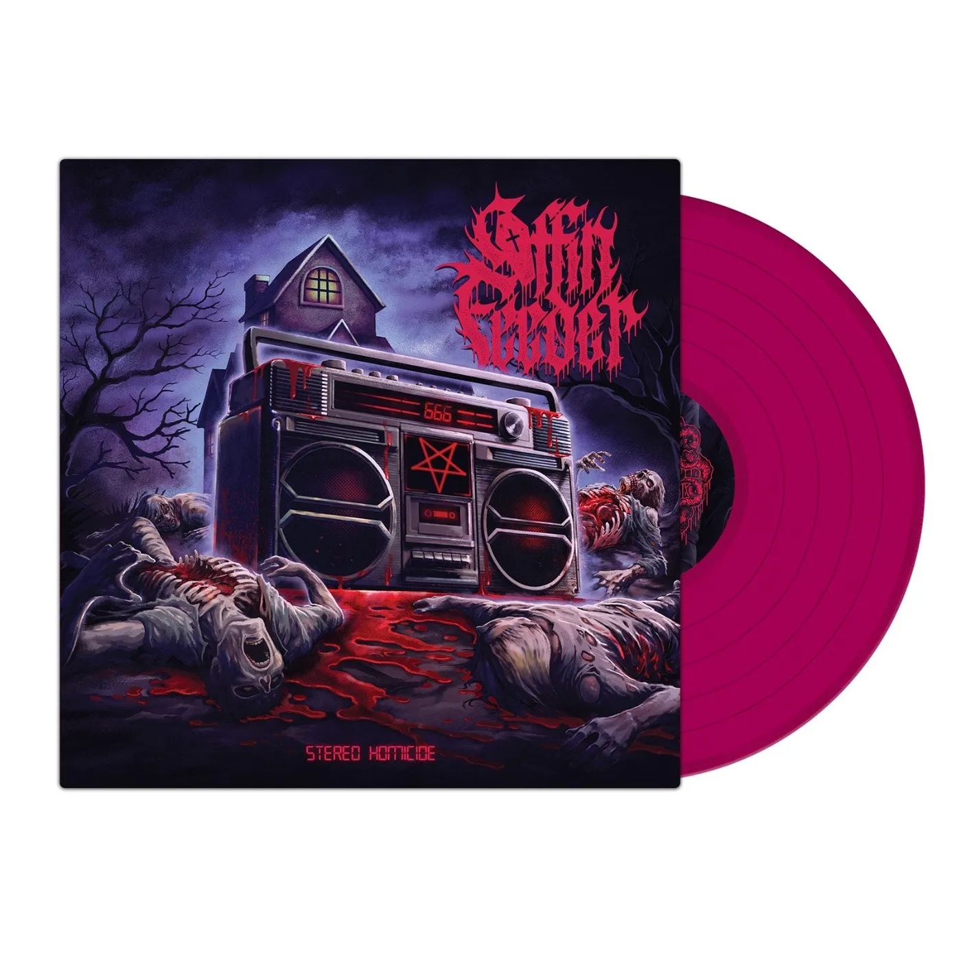 Coffin Feeder "Stereo Homicide Hoodie + Violet Vinyl" Bundle