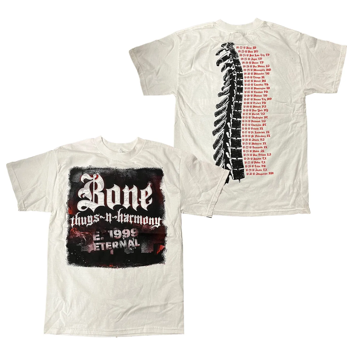 Bone Thugs-N-Harmony CLEARANCE 2010 E.1999 Eternal Tour Tee "White"