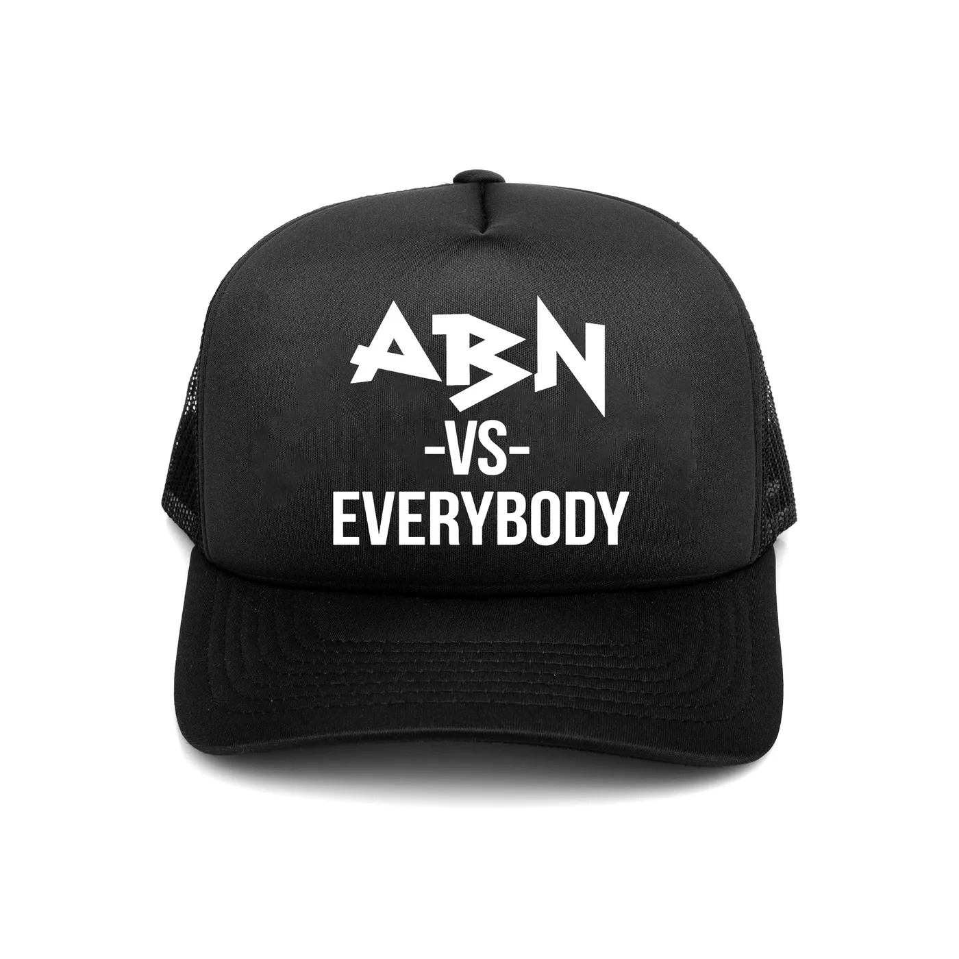 TraeMerch ABN VS Everybody "Rock" Black Trucker Hat