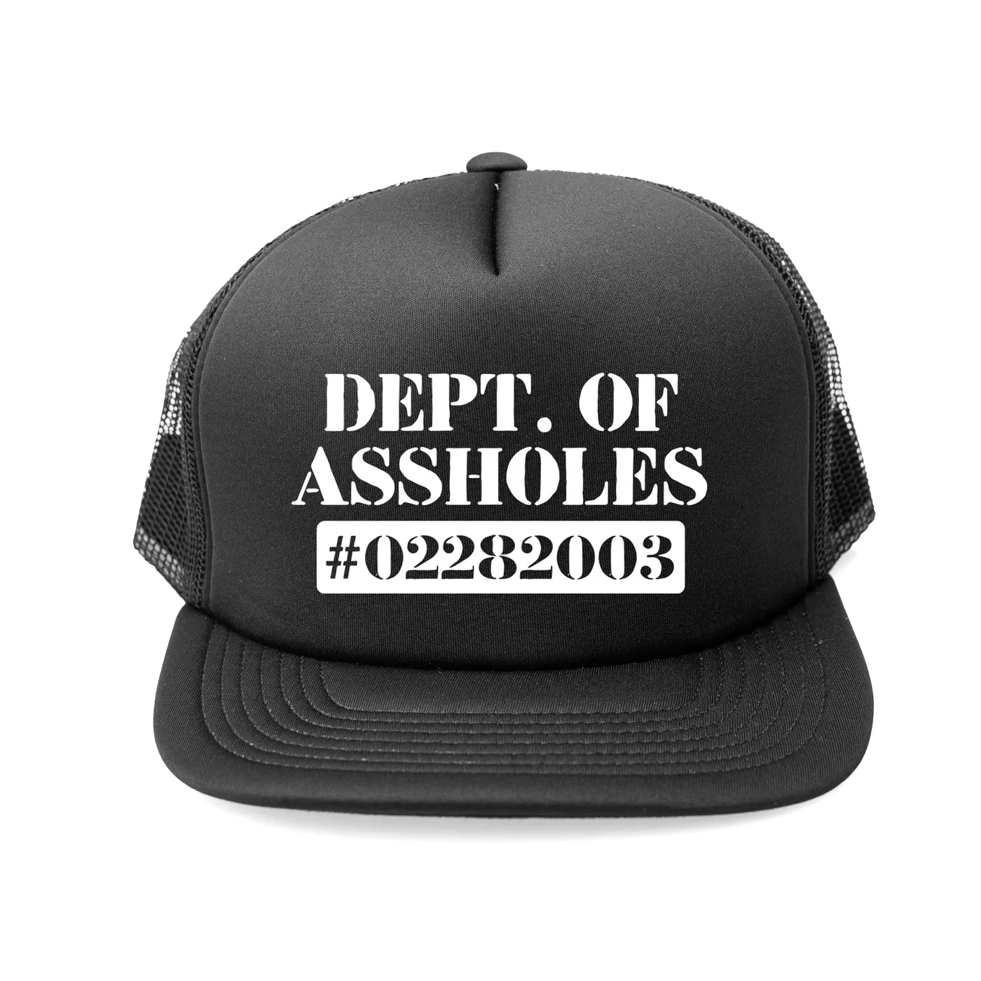TraeMerch Department of Assholes "Black" Trucker Hat