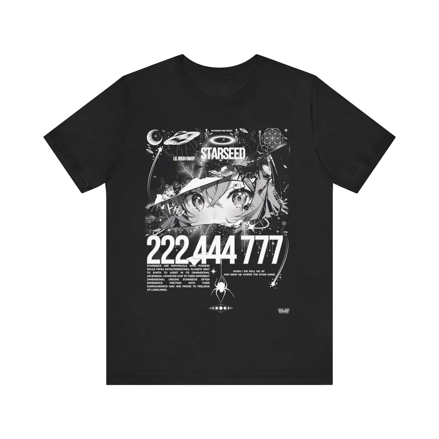 Lil Bruh Gwop STARSEED IN GWOP WE TRUST TEE - WHITE/MULTI COLORS