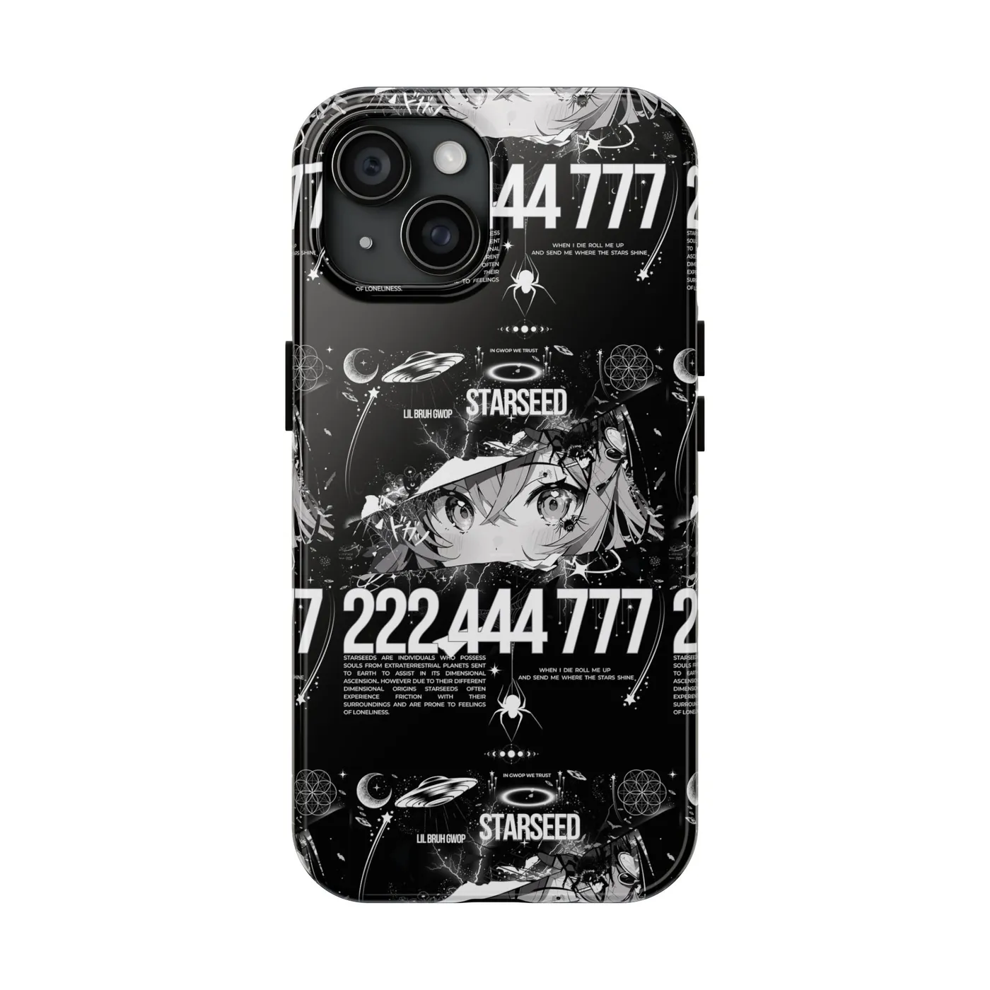 Lil Bruh Gwop STARSEED IN GWOP WE TRUST PHONE CASE - BLACK