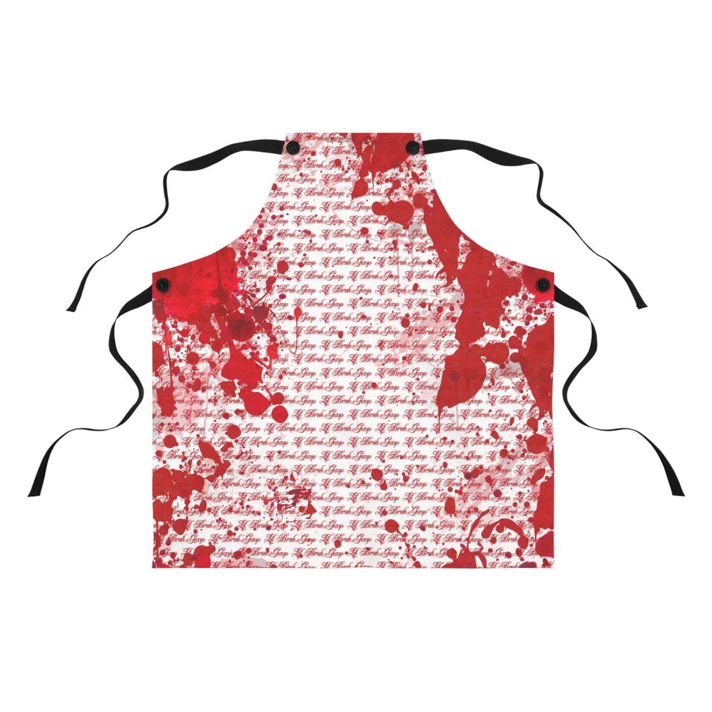Lil Bruh Gwop BLOOD SPLATTER SCRIPT APRON