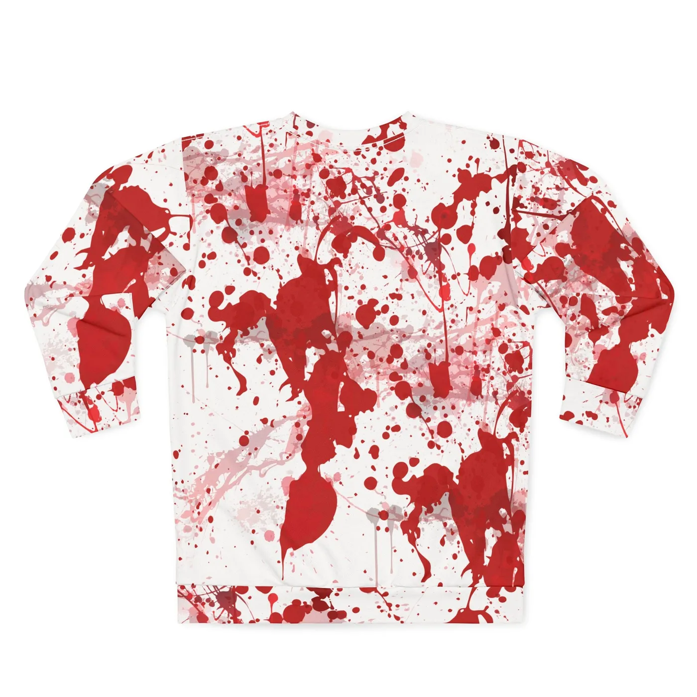 Lil Bruh Gwop BLOOD SPLATTER SWEATSHIRT - WHITE
