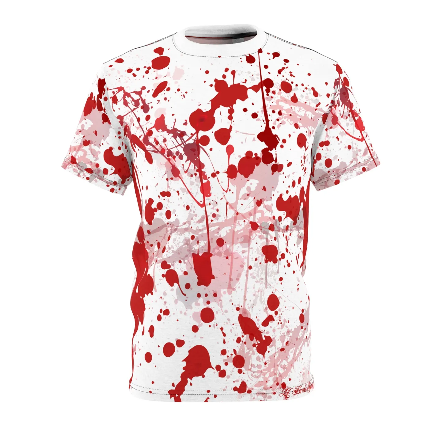 Lil Bruh Gwop BLOOD SPLATTER TEE - WHITE