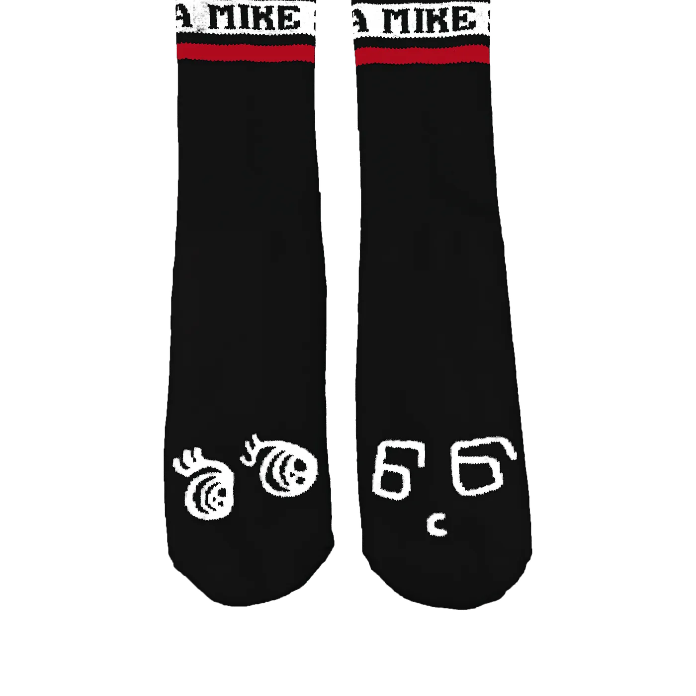 Mike Shinoda Boris & Oatmeal Black Socks