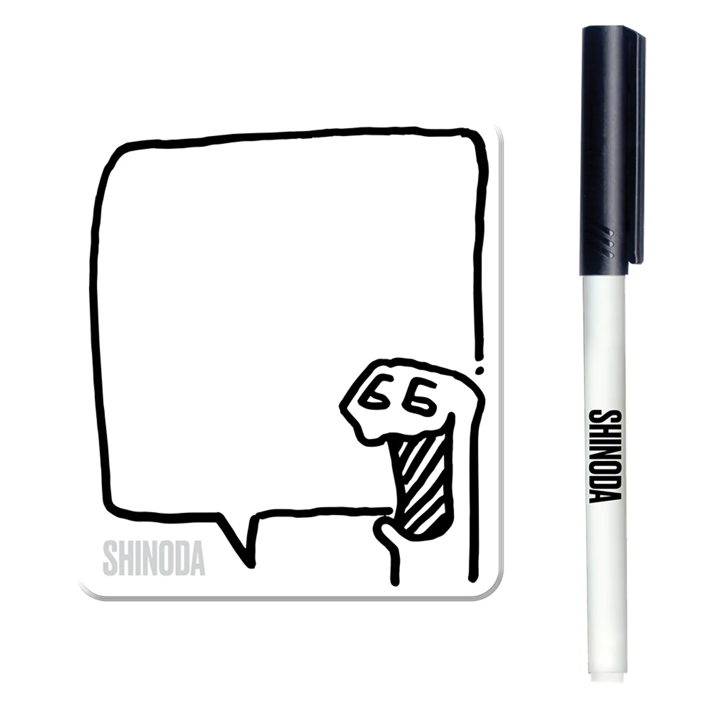 Mike Shinoda Boris Dry Erase Magnet & Marker Set