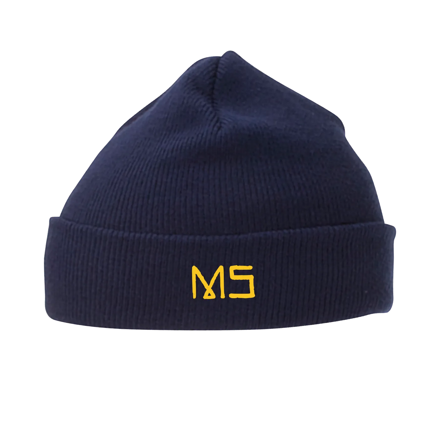 Mike Shinoda MS embroidered Navy Knit Beanie