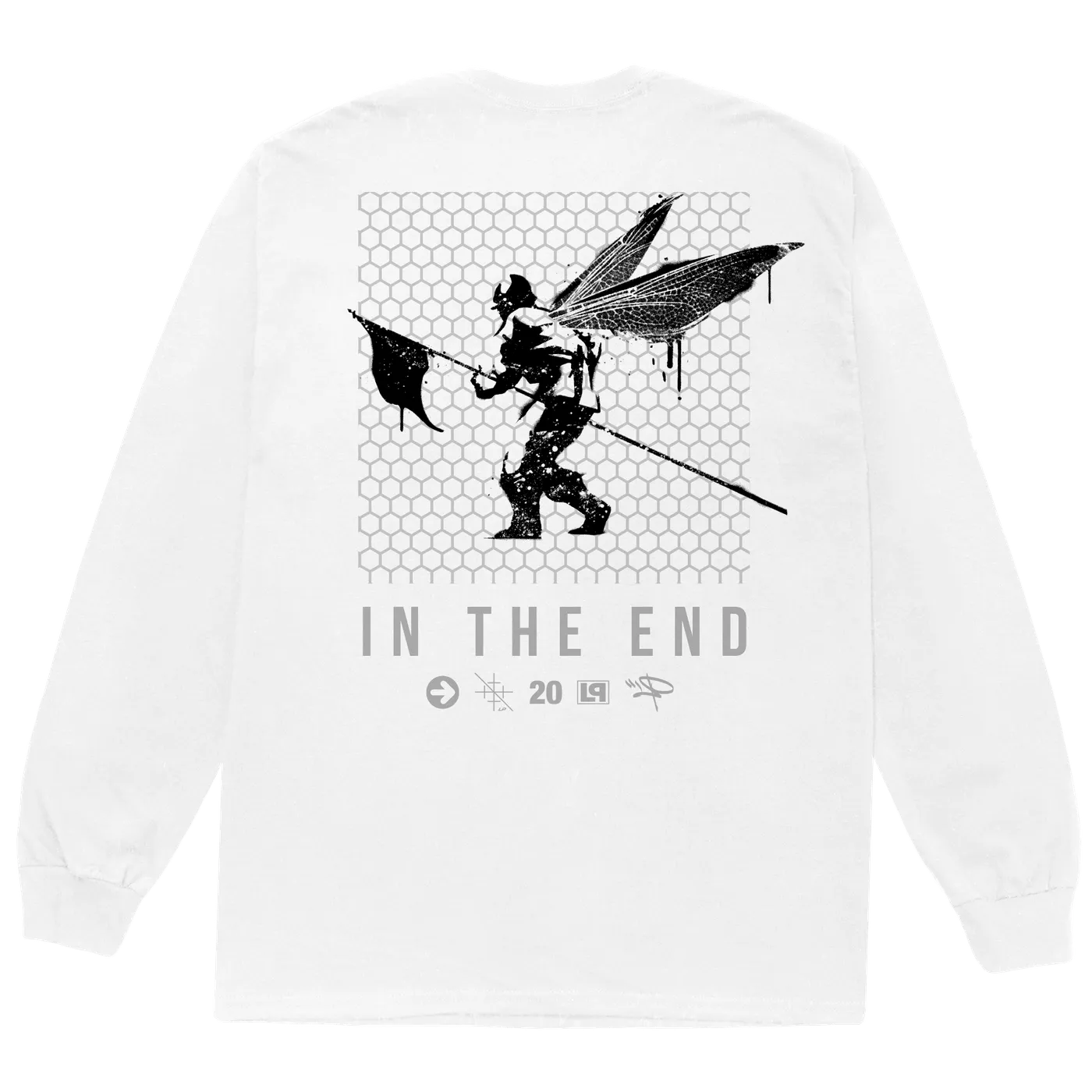 Linkin Park In the End Honeycomb LS White Tee